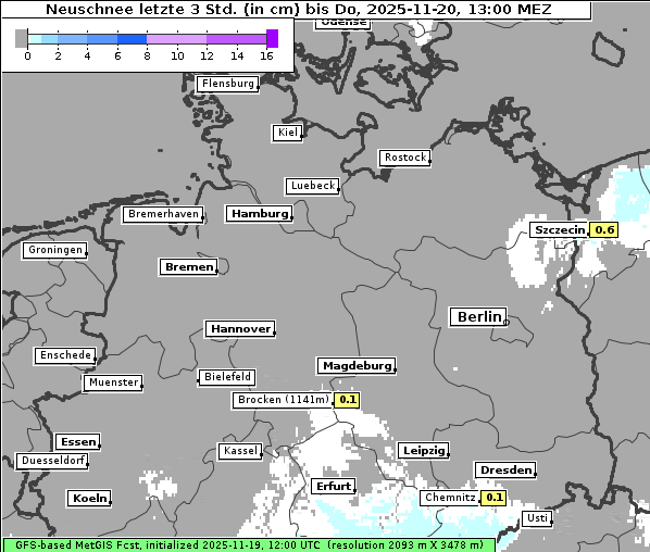 Neuschnee, 20. 11. 2025