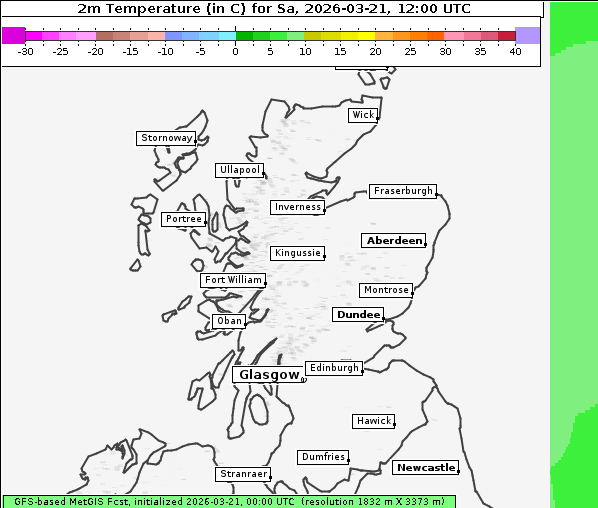 Temperatur, 21. 3. 2026