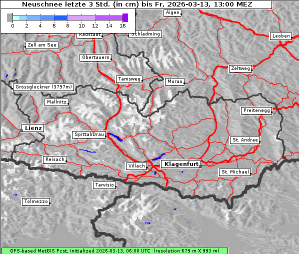 Neuschnee, 13. 3. 2026