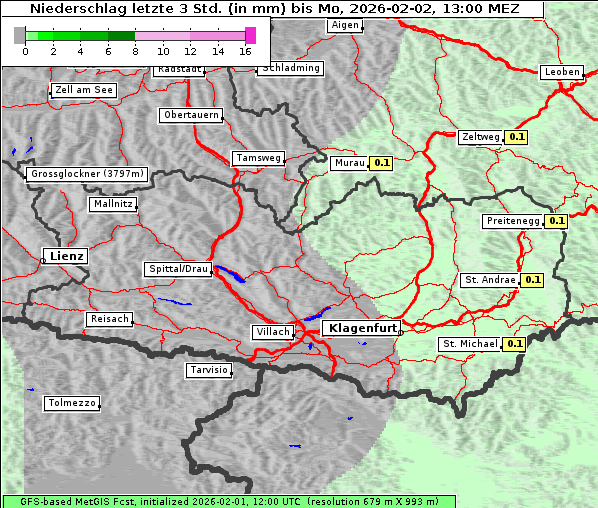 Niederschlag, 2. 2. 2026