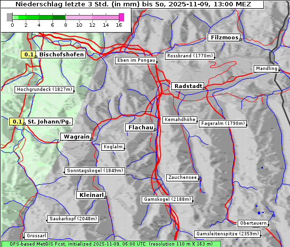 Niederschlag, 9. 11. 2025