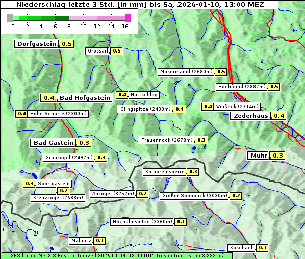 Niederschlag, 10. 1. 2026