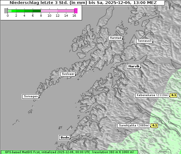 Niederschlag, 6. 12. 2025