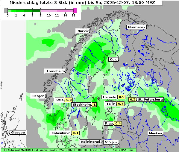 Niederschlag, 7. 12. 2025