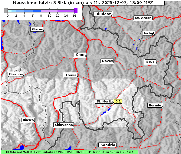Neuschnee, 3. 12. 2025