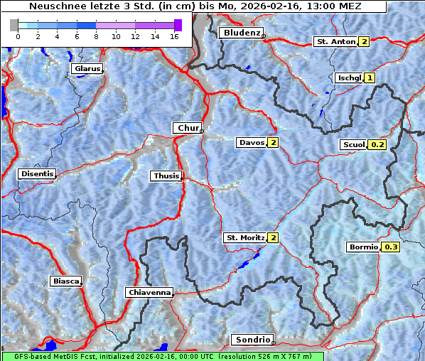 Neuschnee, 16. 2. 2026