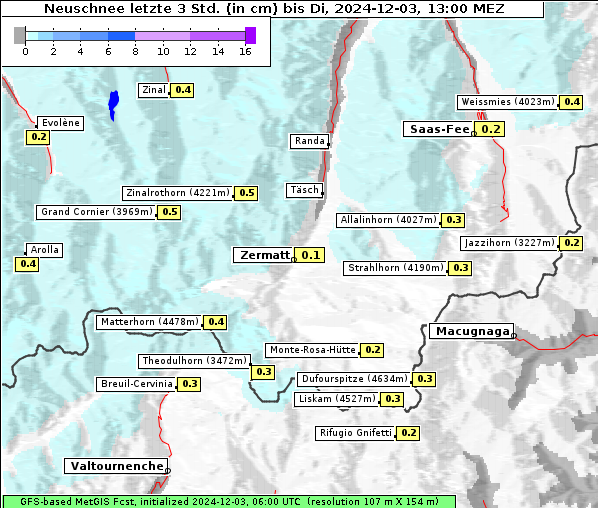 Neuschnee, 3. 12. 2024