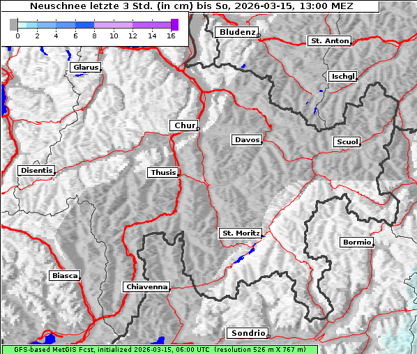 Neuschnee, 15. 3. 2026