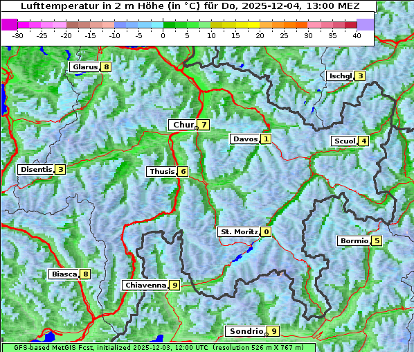 Temperatur, 4. 12. 2025