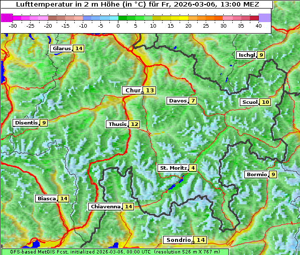 Temperatur, 6. 3. 2026