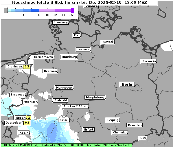 Neuschnee, 19. 2. 2026