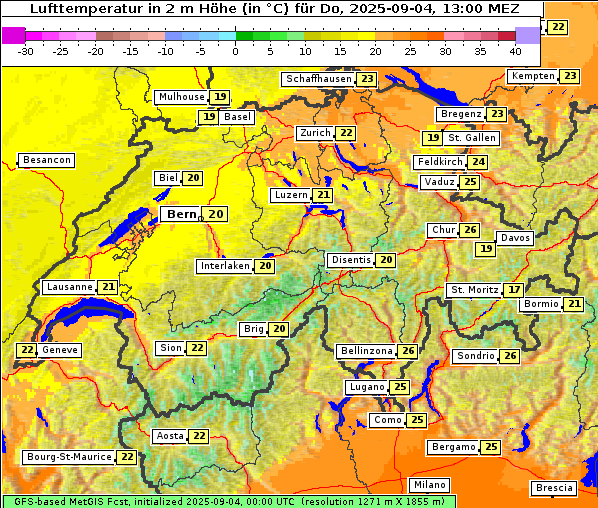 Temperatur, 4. 9. 2025