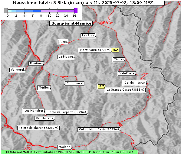 Neuschnee, 2. 7. 2025