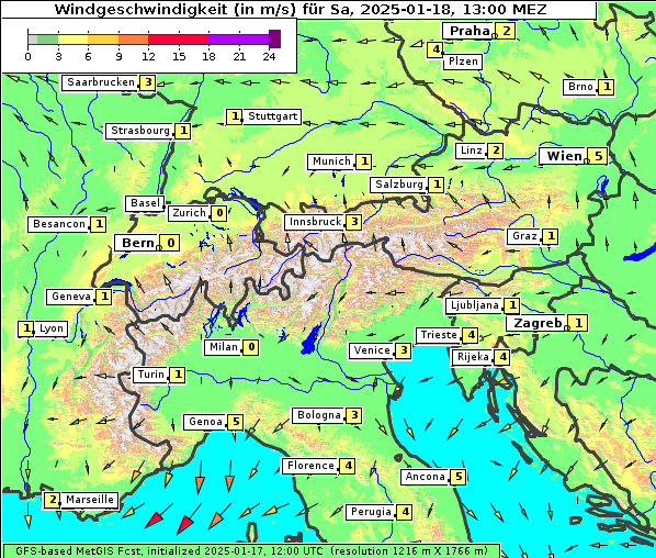 Wind, 18. 1. 2025