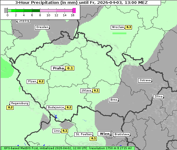 Niederschlag, 3. 4. 2026