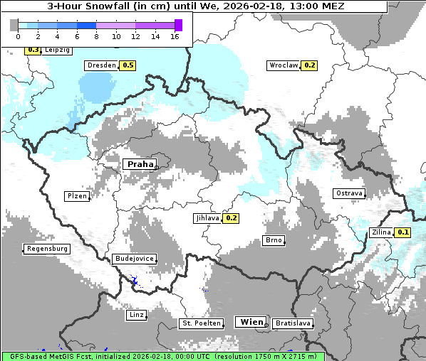 Neuschnee, 18. 2. 2026
