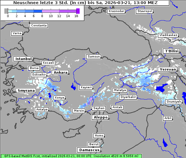 Neuschnee, 21. 3. 2026