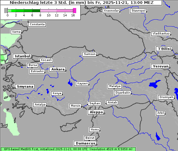 Niederschlag, 21. 11. 2025
