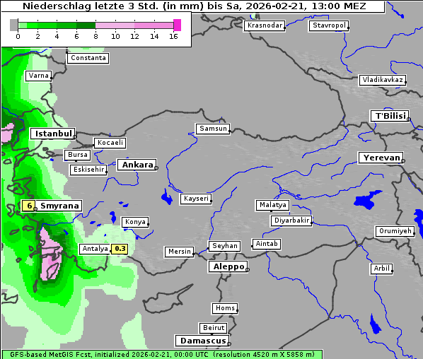 Niederschlag, 21. 2. 2026