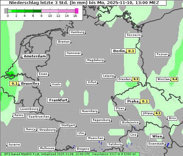 Niederschlag, 10. 11. 2025