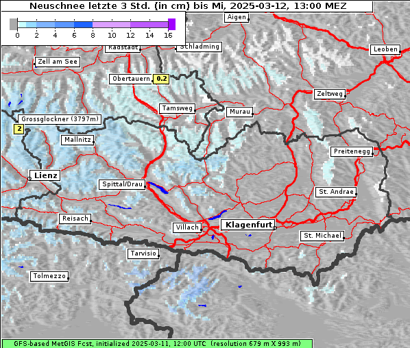 Neuschnee, 12. 3. 2025