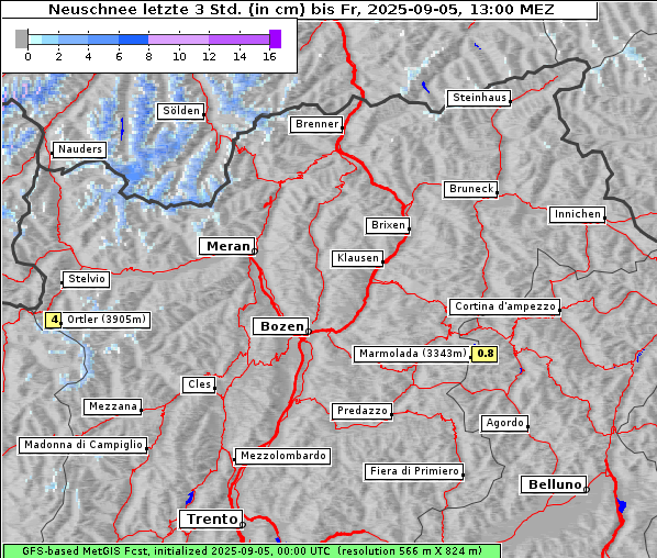 Neuschnee, 5. 9. 2025