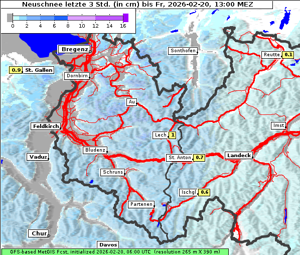 Neuschnee, 20. 2. 2026