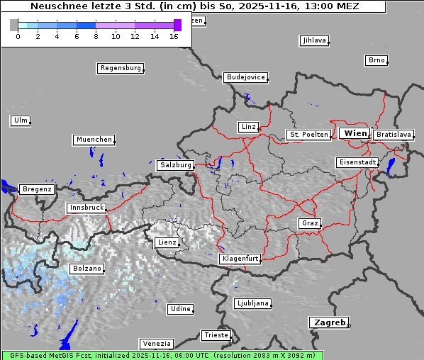 Neuschnee, 16. 11. 2025