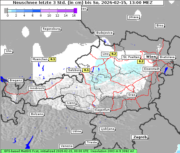 Neuschnee, 15. 2. 2026