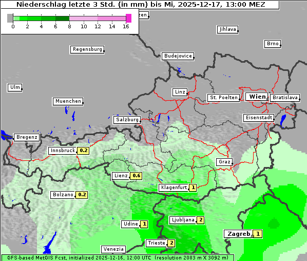 Niederschlag, 17. 12. 2025