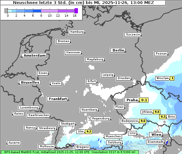 Neuschnee, 26. 11. 2025