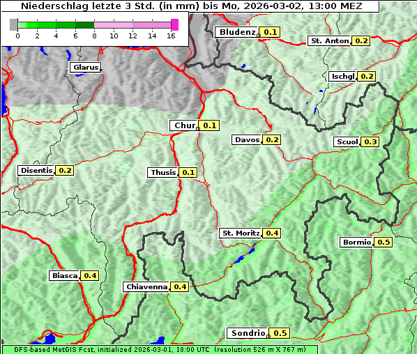 Niederschlag, 2. 3. 2026