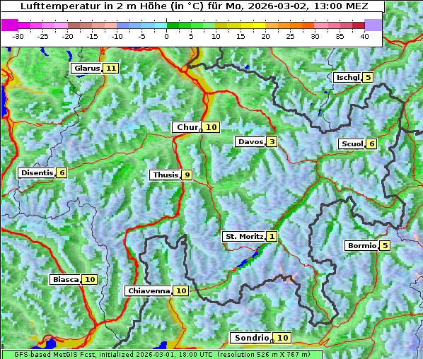 Temperatur, 2. 3. 2026