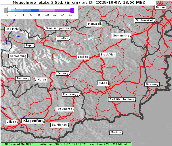 Neuschnee, 7. 10. 2025