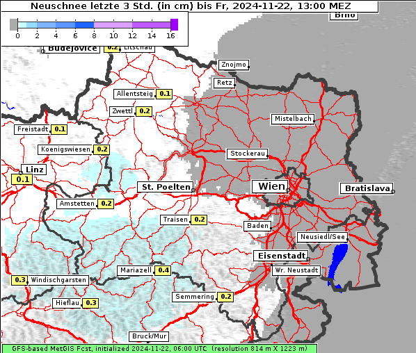 Neuschnee, 22. 11. 2024