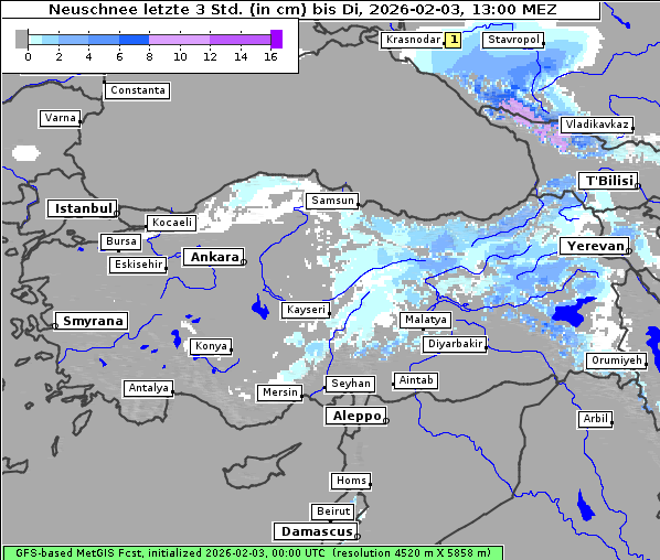 Neuschnee, 3. 2. 2026