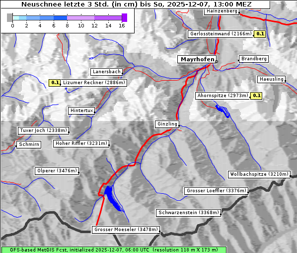 Neuschnee, 7. 12. 2025