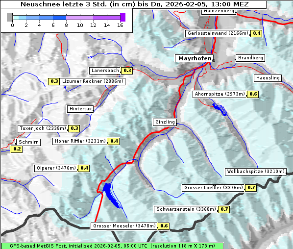Neuschnee, 5. 2. 2026