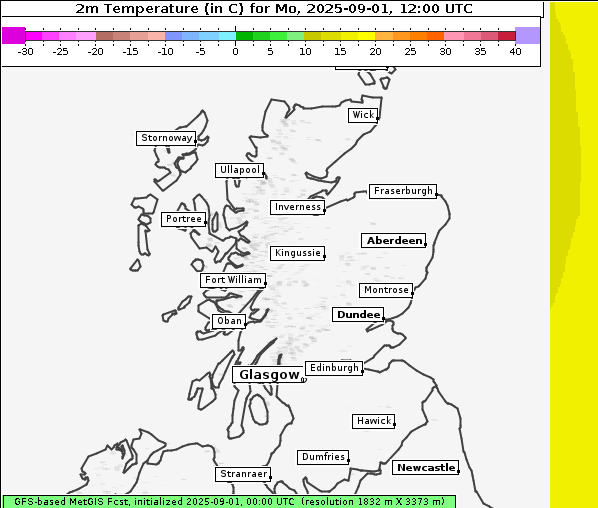 Temperatur, 1. 9. 2025