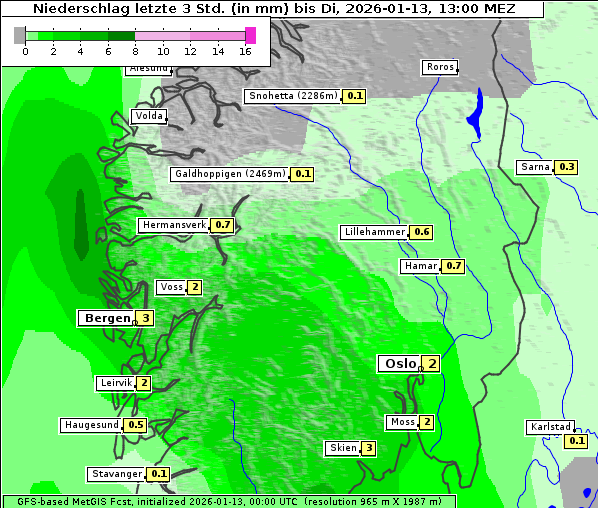 Niederschlag, 13. 1. 2026