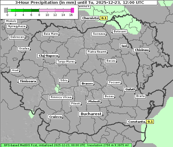 Niederschlag, 23. 12. 2025