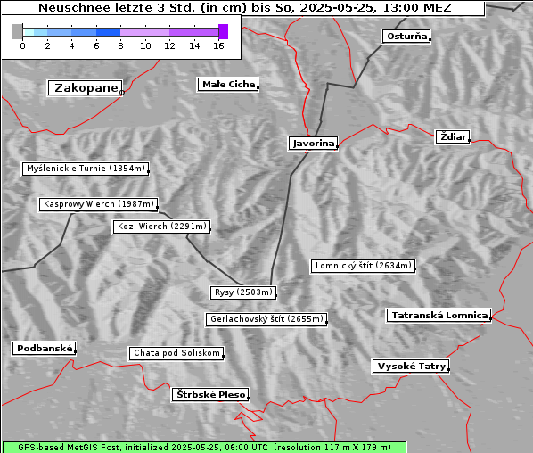 Neuschnee, 25. 5. 2025