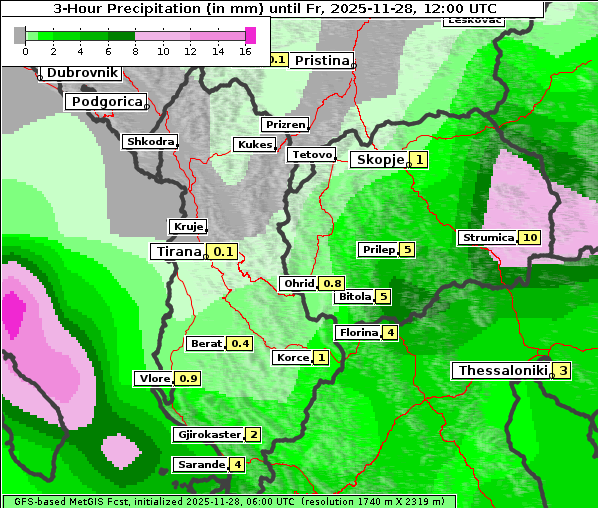 Niederschlag, 28. 11. 2025
