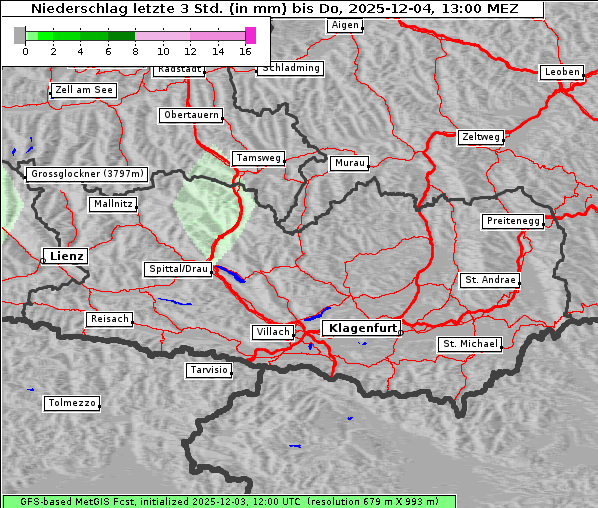 Niederschlag, 4. 12. 2025
