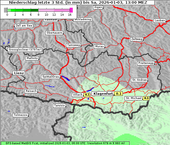 Niederschlag, 3. 1. 2026