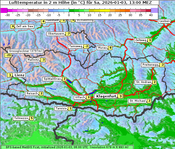 Temperatur, 3. 1. 2026
