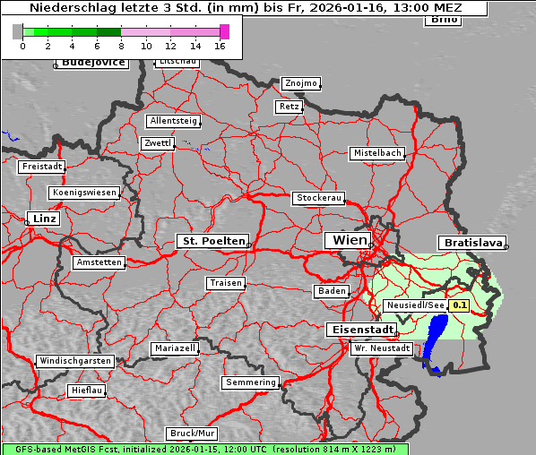 Niederschlag, 16. 1. 2026