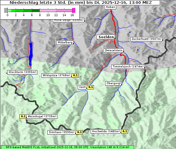 Niederschlag, 16. 12. 2025