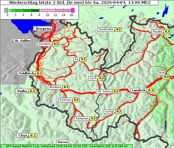 Niederschlag, 4. 4. 2026