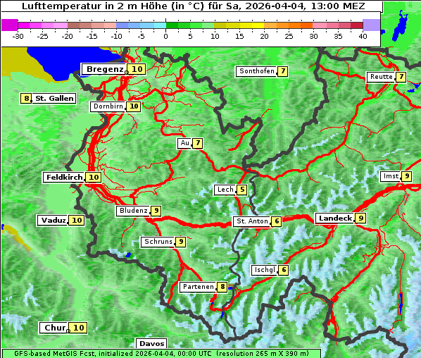 Temperatur, 4. 4. 2026